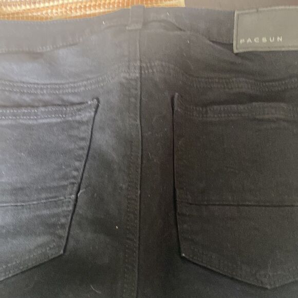 EUC PacSun stacked skinny black jean size 29/32 5 pocket - Picture 4 of 5